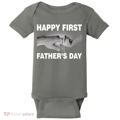 Happy First Father's Day Baby Bodysuit