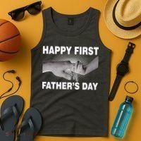 Happy First Father's Day Tank Top thumb 4