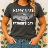 Happy First Father's Day Women's T-Shirt thumb 2