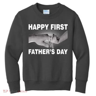 Happy First Father's Day Kids Sweatshirt
