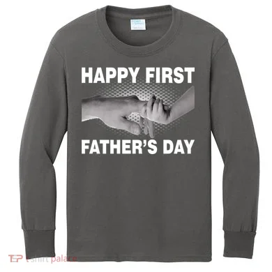 Happy First Father's Day Kids Long Sleeve Shirt