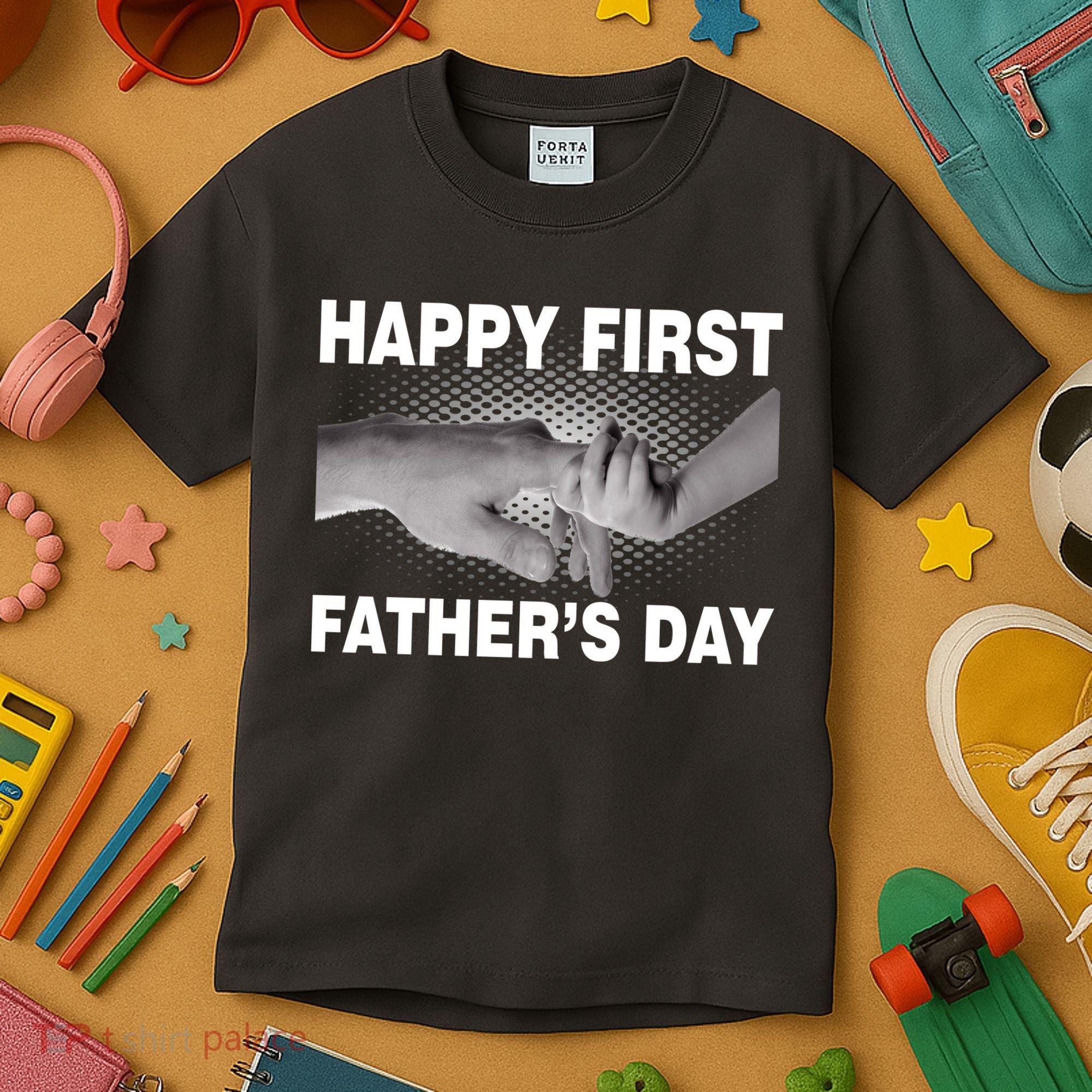 Happy First Father's Day Kids T-Shirt
