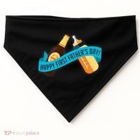 Happy First Father's Day Baby Bottle USA-Made Doggie Bandana thumb 0