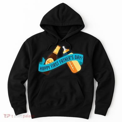 Happy First Father's Day Baby Bottle Hoodie