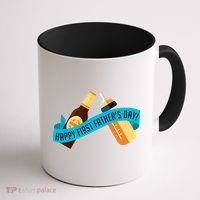 Happy First Father's Day Baby Bottle Coffee Mug thumb 1