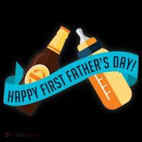 Happy First Father's Day Baby Bottle Women's Hoodie thumb 2