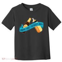 Happy First Father's Day Baby Bottle Toddler T-Shirt thumb 0