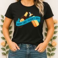 Happy First Father's Day Baby Bottle Women's T-Shirt thumb 2