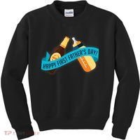 Happy First Father's Day Baby Bottle Kids Sweatshirt thumb 0