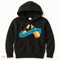 Happy First Father's Day Baby Bottle Kids Hoodie thumb 0