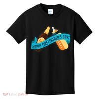 Happy First Father's Day Baby Bottle Kids T-Shirt thumb 0