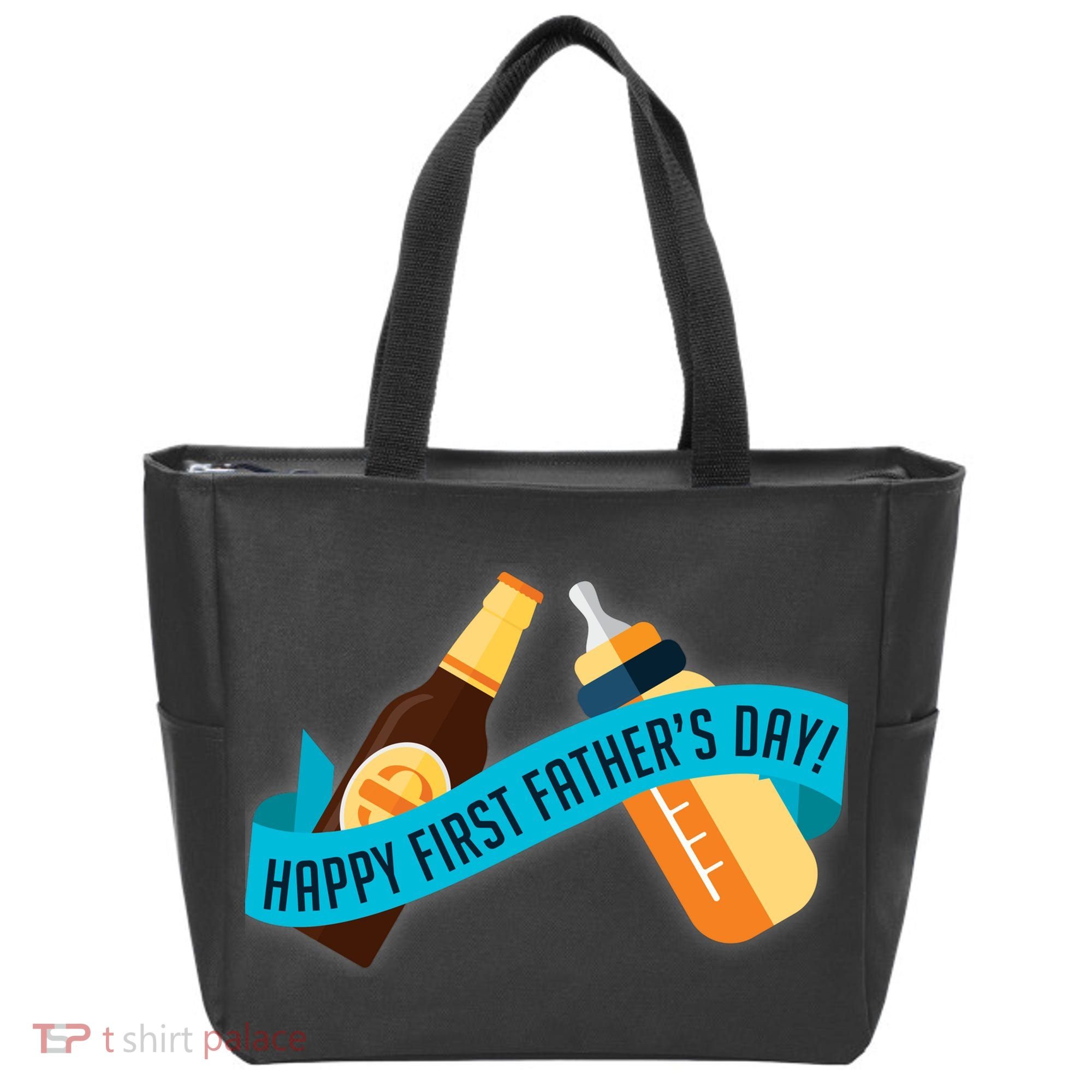 Happy First Father's Day Baby Bottle Tote Bag