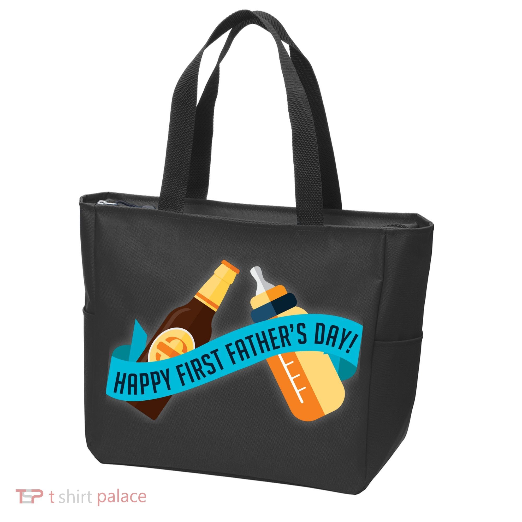 Happy First Father's Day Baby Bottle Tote Bag