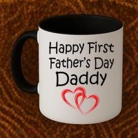 Happy First Father's Day Daddy Coffee Mug thumb 2
