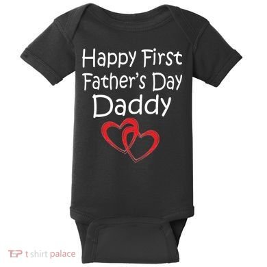 Happy First Father's Day Daddy Baby Bodysuit