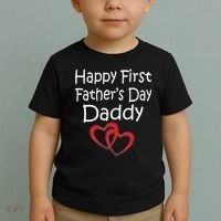 Happy First Father's Day Daddy Toddler T-Shirt thumb 2