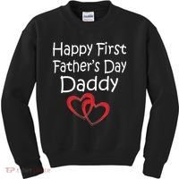 Happy First Father's Day Daddy Kids Sweatshirt thumb 0