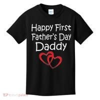 Happy First Father's Day Daddy Kids T-Shirt thumb 0