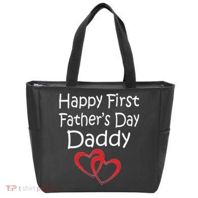 Happy First Father's Day Daddy Tote Bag