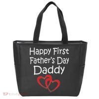 Happy First Father's Day Daddy Tote Bag thumb 0