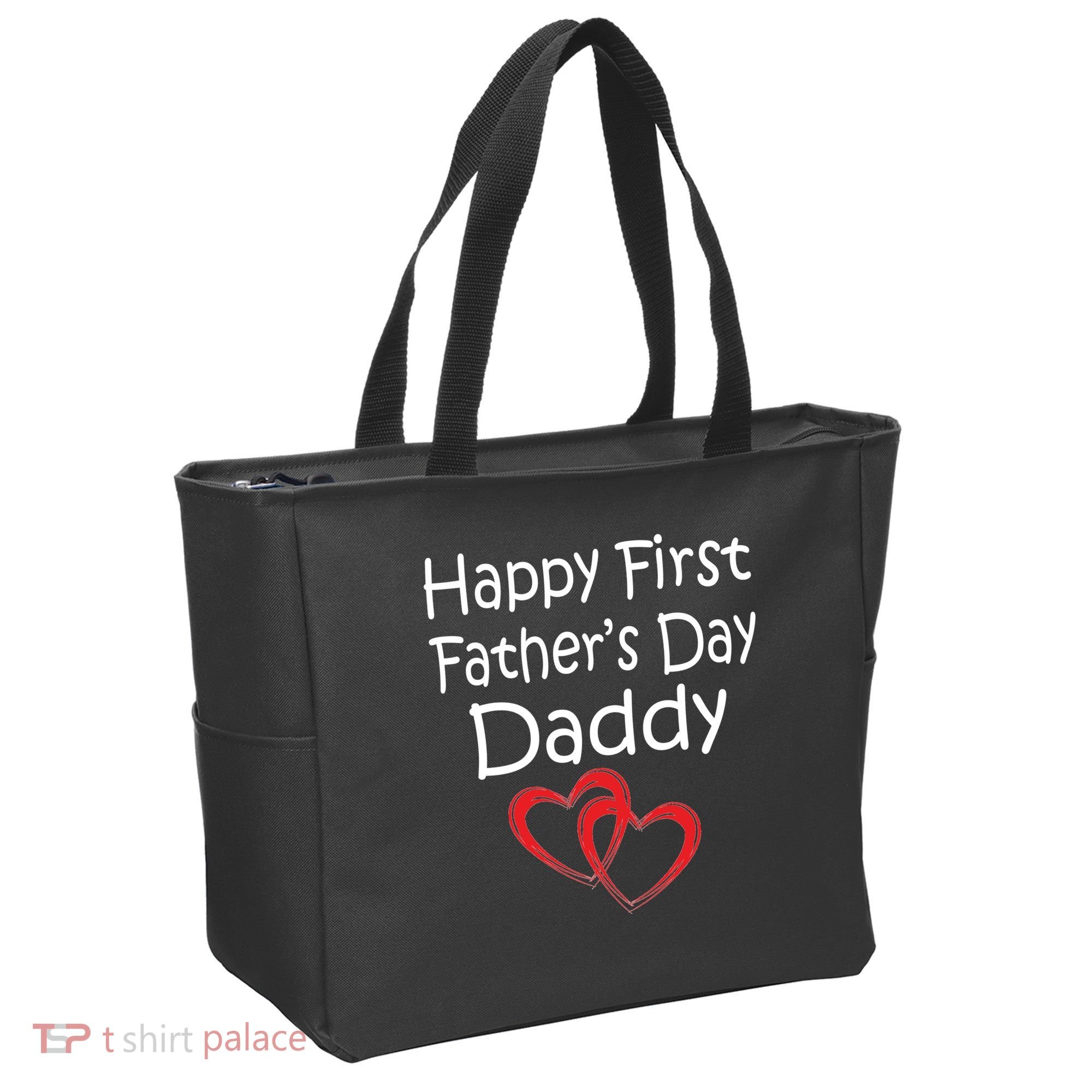 Happy First Father's Day Daddy Tote Bag