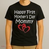 Happy First Mother's Day Mommy T-Shirt thumb 3