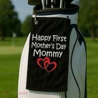 Happy First Mother's Day Mommy Golf Towel thumb 2