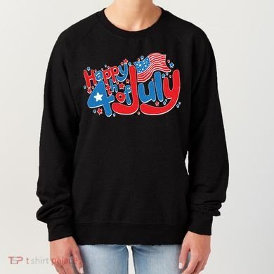 Happy Fourth Of July Red White And Blue Women's Sweatshirt