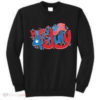 Happy Fourth Of July Red White And Blue Sweatshirt thumb 0