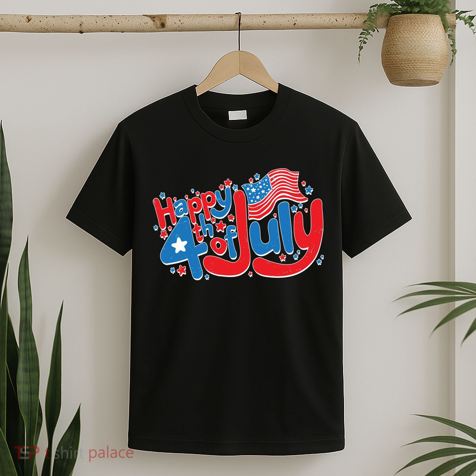 Happy Fourth Of July Red White And Blue T-Shirt
