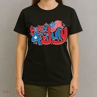 Happy Fourth Of July Red White And Blue T-Shirt thumb 4