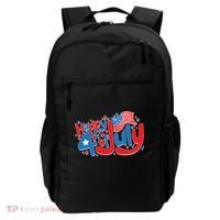 Happy Fourth Of July Red White And Blue Backpack thumb 0