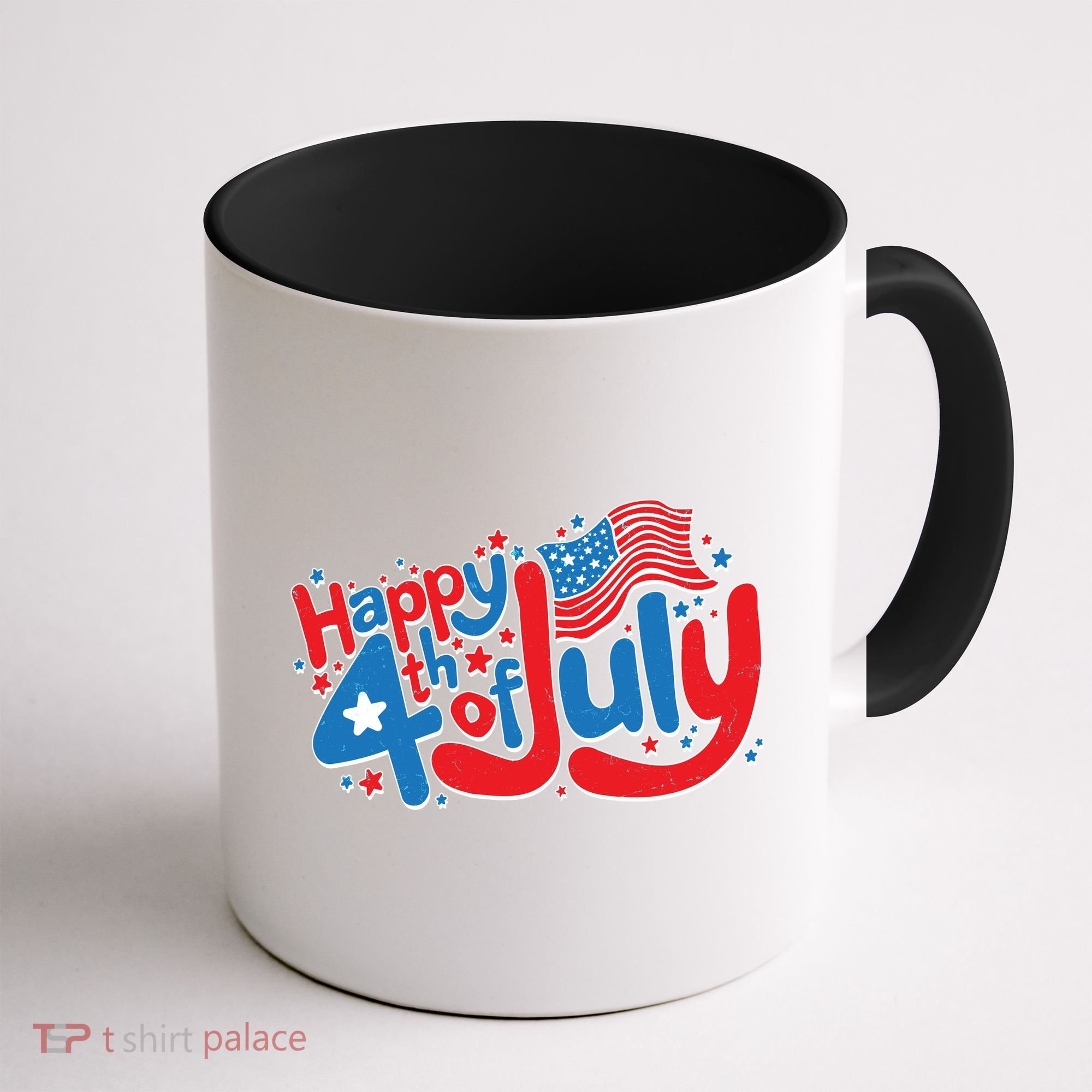 Happy Fourth Of July Red White And Blue Coffee Mug