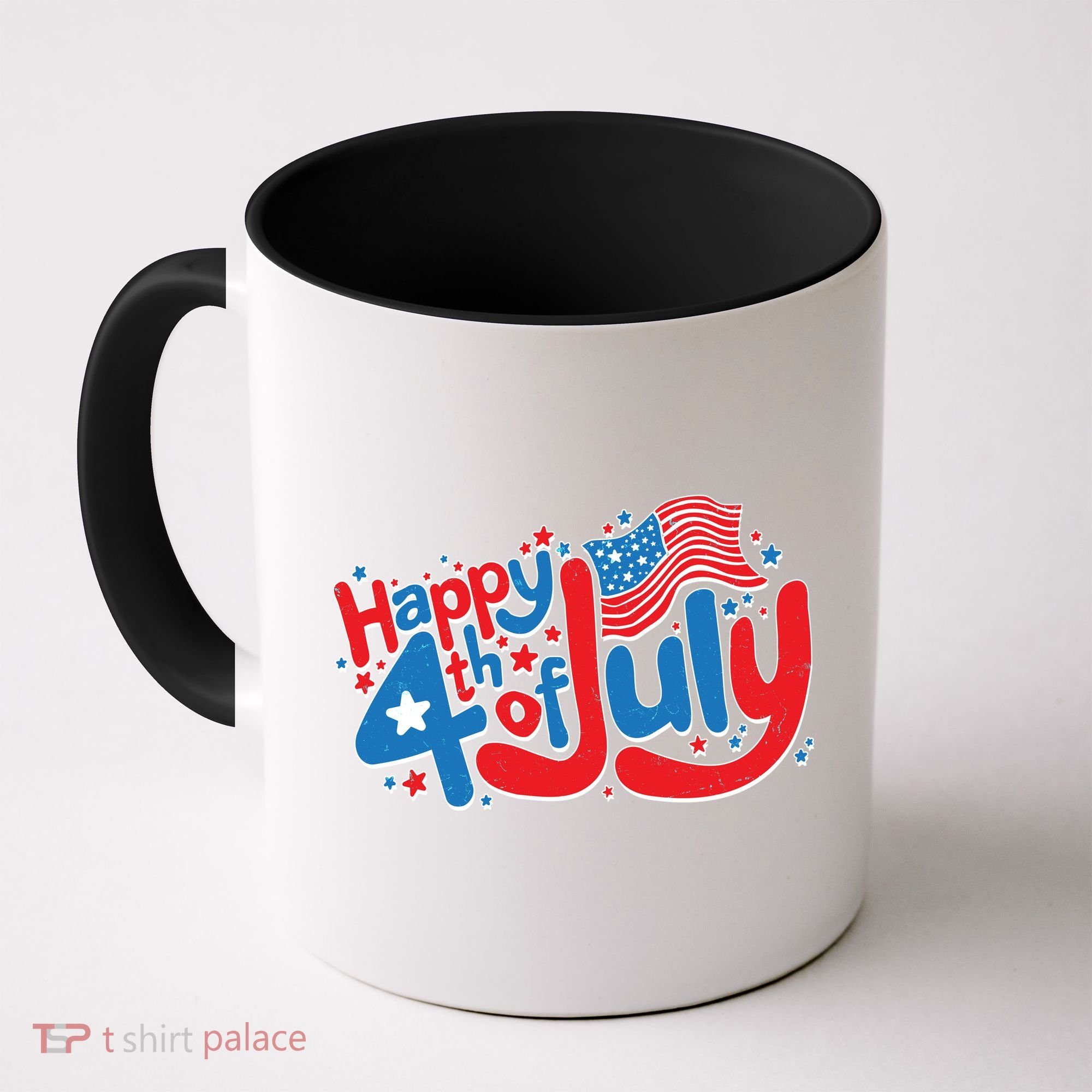 Happy Fourth Of July Red White And Blue Coffee Mug