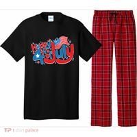 Happy Fourth Of July Red White And Blue Pajama Set thumb 0