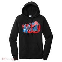Happy Fourth Of July Red White And Blue Women's Hoodie thumb 0