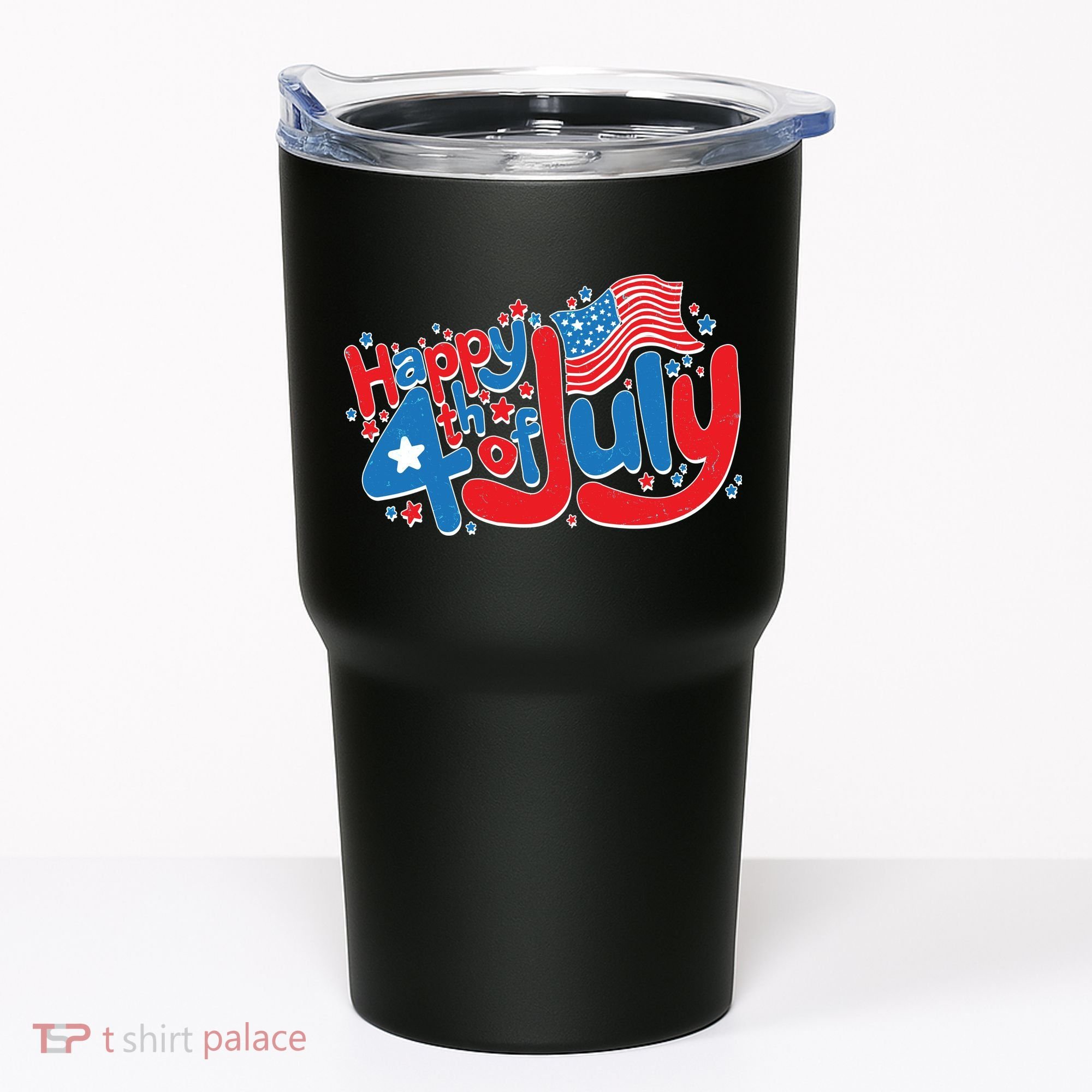 Happy Fourth Of July Red White And Blue Tumbler