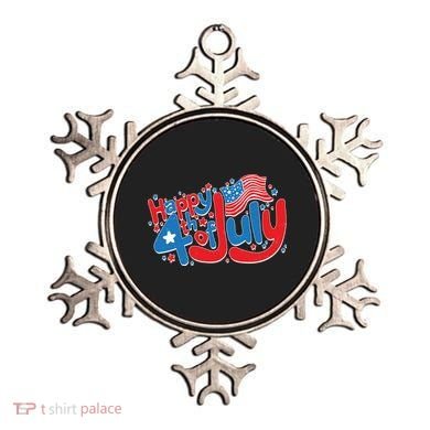 Happy Fourth Of July Red White And Blue Ornament