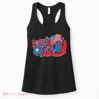 Happy Fourth Of July Red White And Blue Women's Tank Top thumb 0