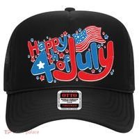 Happy Fourth Of July Red White And Blue Hat thumb 0
