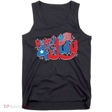 Happy Fourth Of July Red White And Blue Tank Top