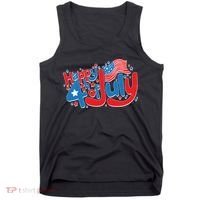 Happy Fourth Of July Red White And Blue Tank Top thumb 0