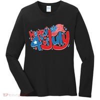Happy Fourth Of July Red White And Blue Women's Long Sleeve Shirt thumb 0