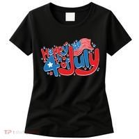 Happy Fourth Of July Red White And Blue Women's T-Shirt thumb 0