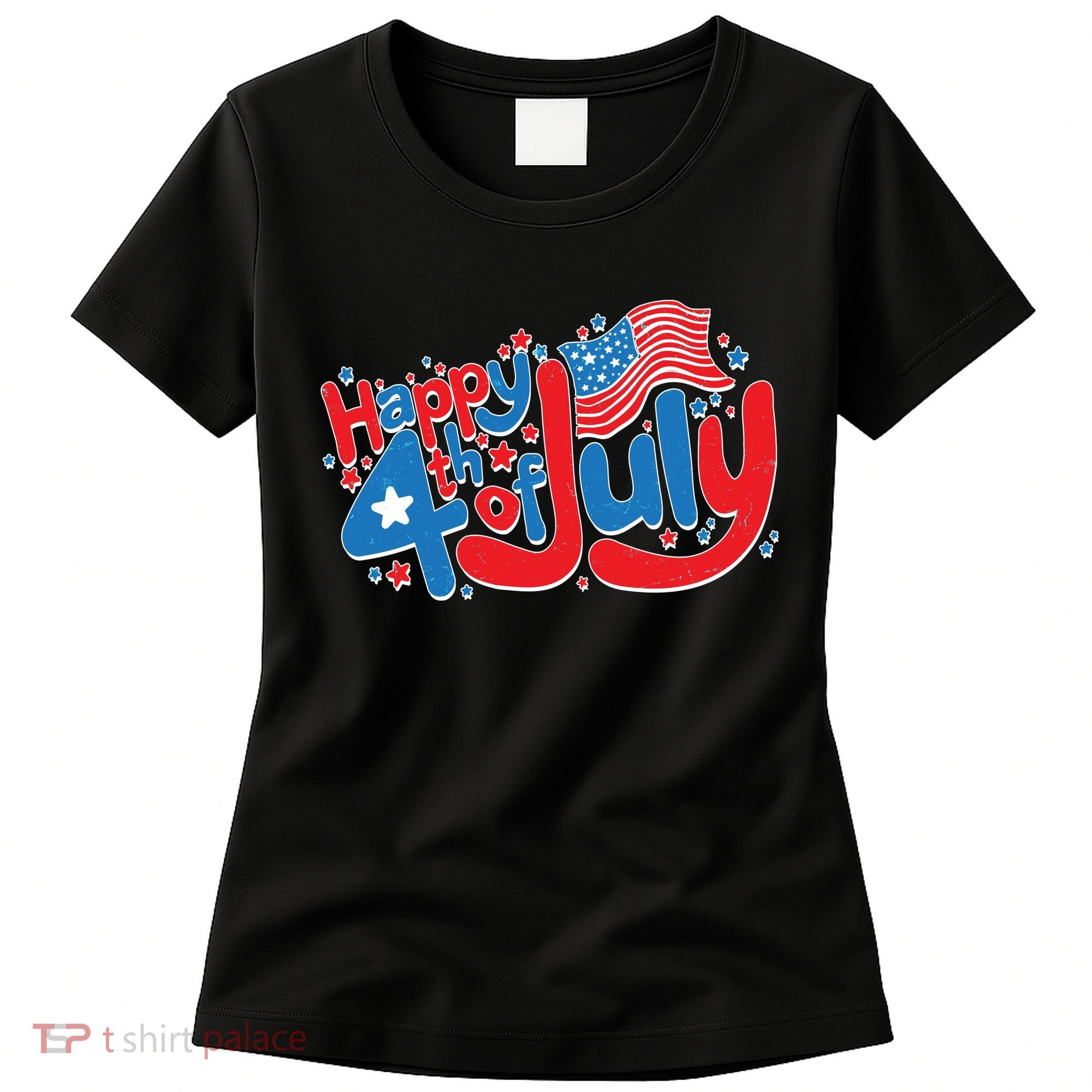 Happy Fourth Of July Red White And Blue Women's T-Shirt