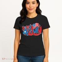 Happy Fourth Of July Red White And Blue Women's T-Shirt thumb 4