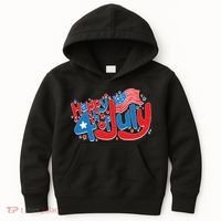 Happy Fourth Of July Red White And Blue Kids Hoodie thumb 0