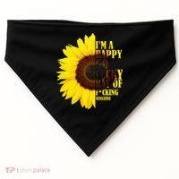 Happy Go Lucky Ray Of Sunshine USA-Made Doggie Bandana thumb 0