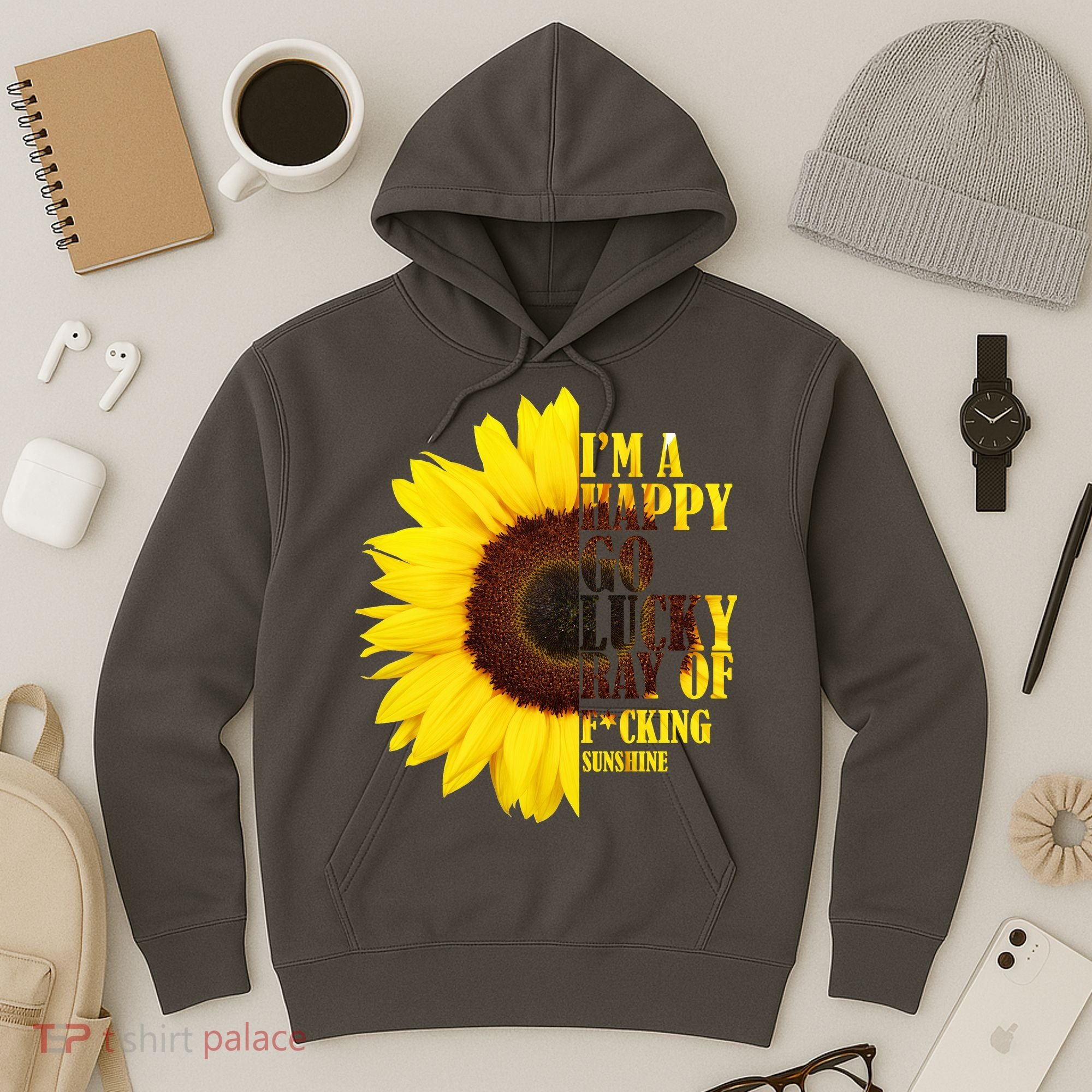 Happy Go Lucky Ray Of Sunshine Hoodie
