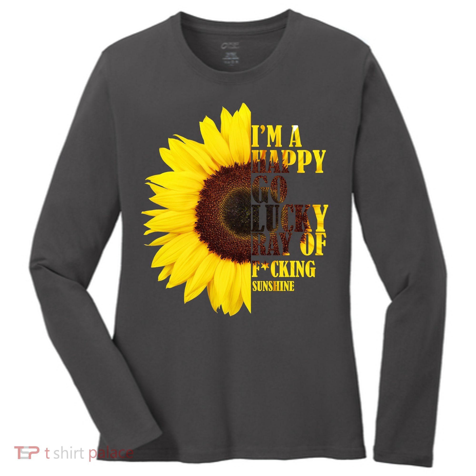 Happy Go Lucky Ray Of Sunshine Women's Long Sleeve Shirt